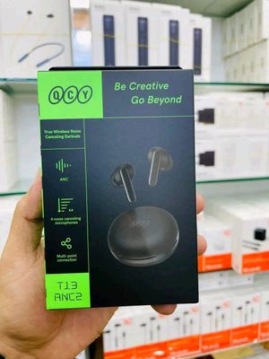 QCY T13 ANC 2 Truly Wireless Earbuds – Black Color_img_1