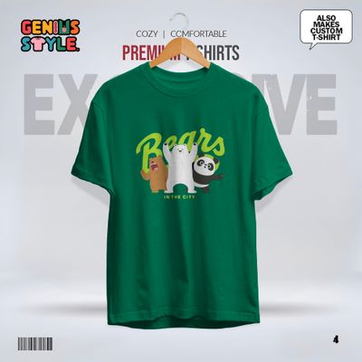 Bears in the City Premium Drop Shoulder T-shirt - 4_img_2