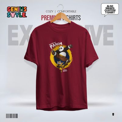 Panda Kung Fu Guru Premium Drop Shoulder T-shirt - 8_img_2