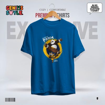 Panda Kung Fu Guru Premium Drop Shoulder T-shirt - 8_img_3
