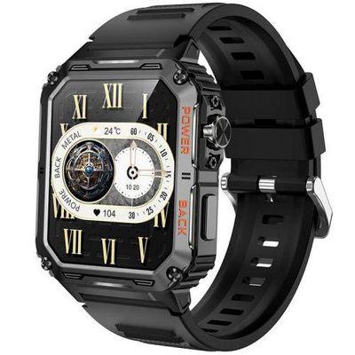 VALDUS VD38 Smartwatch Outdoor Recreation Watch Dynamic LED Luminous Effect Support Waterproof-Black Color_img_1