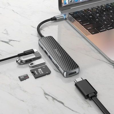 Hoco HB24 6-in-1 Multimedia USB Type-C Hub_img_1