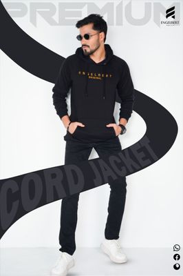 Drop Shoulder Hoodie in Black_img_1