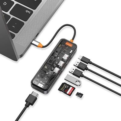 WiWU Space Gray USB C 7-in-1 3.0 Ports Type C Hub Adapter (CB007)_img_1