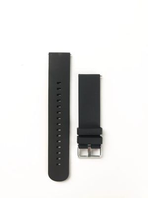 20MM Plain Silicone Watch Strap – Black Color_img_0