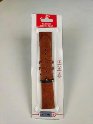 22mm Leather Strap for Smartwatch – Brown Color_img_2