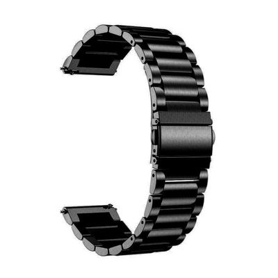 22mm Metal Strap For Smartwatch – Black_img_2