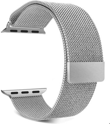 42mm-49mm Metal Magnetic Watch Strap – Silver Color_img_0