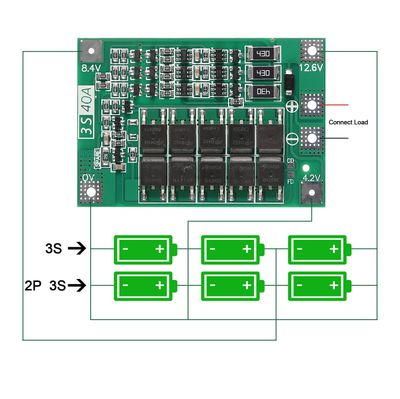 3S 12.6V 18650 lithium Battery Protection Board (BMS) Balanced Version 40A current_img_2