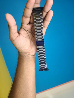 45mm Metal Strap For Smartwatch – Black Color_img_1