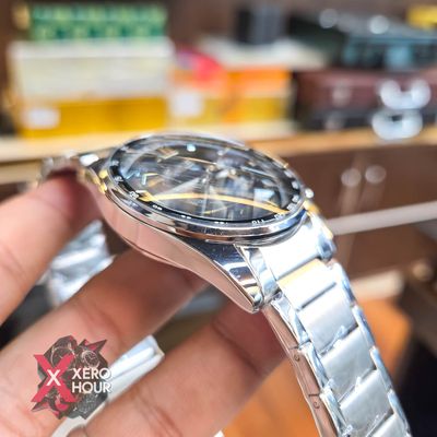 SKMEI 9096 Men’s Fashion Japan Movt Quartz Watch | Single tone Black Dial_img_3