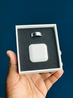 Smart Finger Ring for Fitness Tracking – With Charging Case – (Ring Size -9) – Golden_img_1