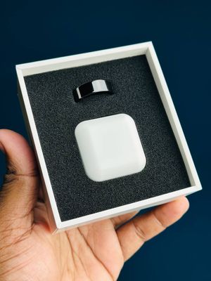 Smart Finger Ring for Fitness Tracking – With Charging Case – (Ring Size -9) – Golden_img_2