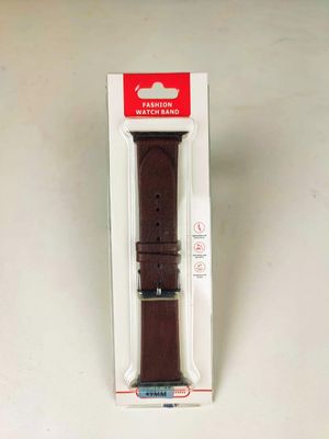 49mm Leather Strap For Smartwatch – Coffee Color_img_0
