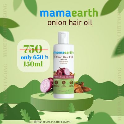 Mamaearth onion hair oil for hair regrowth & hair fall control with redensylSize: 100ml_img_1