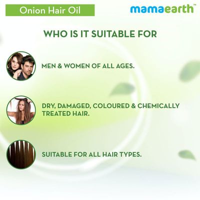 Mamaearth onion hair oil for hair regrowth & hair fall control with redensylSize: 100ml_img_2