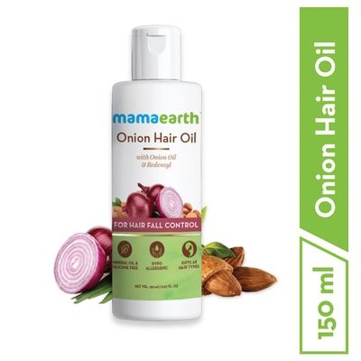 Mamaearth onion hair oil for hair regrowth & hair fall control with redensylSize: 100ml_img_6