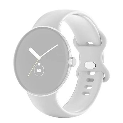 Google Pixel Smartwatch Soft Silicone Straps- White_img_0