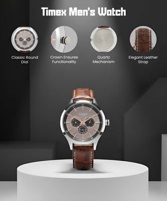TIMEX Multi Function Chronograph Bronze Dial Analog Watch_img_3