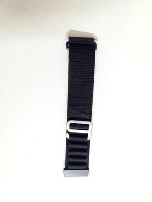 Pin Lock Fabric Stap For Smart Watch-22mm -Black Color_img_0