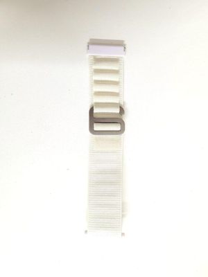 Pin Lock Fabric Stap For Smart Watch-22mm -White Color_img_0