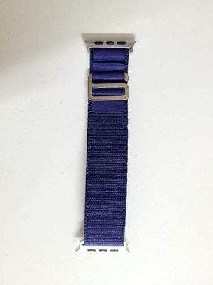 Slide Lock Loop Fabric Strap For Smart Watch- 42/44/45/49mm – Blue Color_img_0