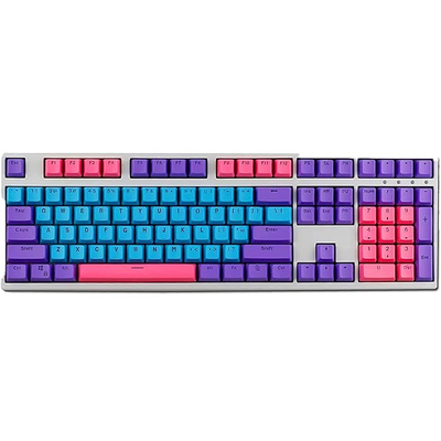 PBT Shine-Through Keycaps - Purple, Magenta & Blue_img_0