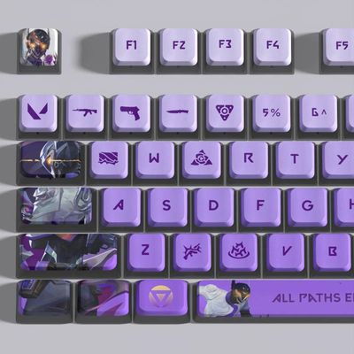 Valorant Themed Pudding Keycaps - VYSE_img_1