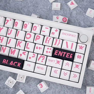 Pink Large Characters Keycap Set - 133 keys_img_3