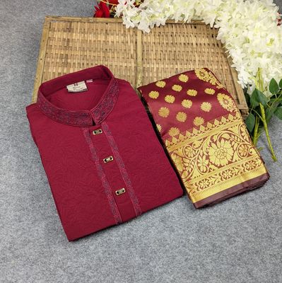 Premium Couple Set (Panjabi + Katan Saree) ✨_img_0