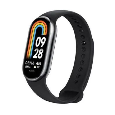 Xiaomi Mi Band 8 Soft Silicone Straps- Black Color_img_0