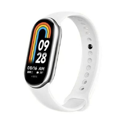 Xiaomi Mi Band 8 Soft Silicone Straps- White Color_img_0
