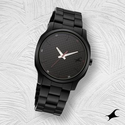Fastrack NR3255NM01 Stunners Quartz Analog Black Dial Metal Strap Watch_img_0