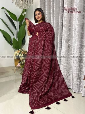 প্রিমিয়াম কোয়ালিটি কালারফুল সিল্ক বাটিক শাড়ি (LF-25-968)_img_0