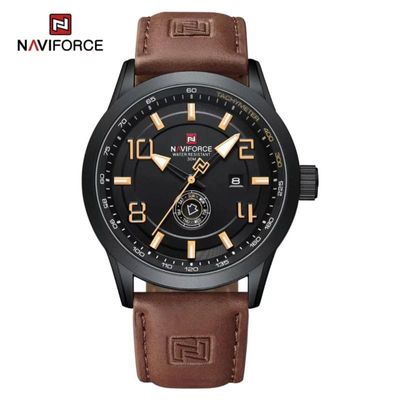 NAVIFORCE 9229 Youth Retro Fashion Men’s Watch – Dark Brown_img_0