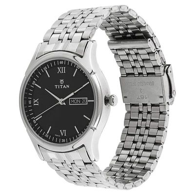Titan Karishma Black Dial Analog with Day and Date Stainless Steel Strap watch for Men(NS1636SM01)_img_3