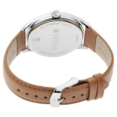 Titan Men’s Urban Edge Lustrous White Dial Leather Watch – NP1802SL07_img_2