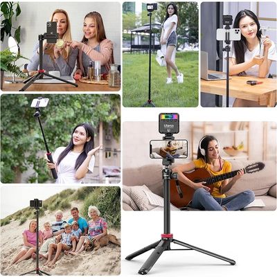 Ulanzi MT-44 1.46M Extend Selfie Stick Tripods Tripod With phone Clamp For Cameras Cellphone Samsung iPhone Huawei Xiaomi Stand_img_5