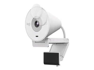 Logitech BRIO 300 Webcam with auto light correction With Noise-reducing mic – Off-White Color_img_0