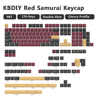 GMK Red Samurai Keycaps Set_img_0