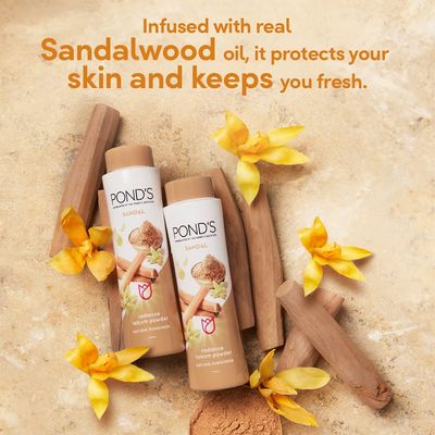 Pond's Sandal Talcum Powder - 100gm- 69112_img_2