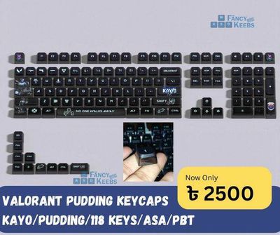 Valorant Themed Pudding Keycaps - KAY/O_img_0