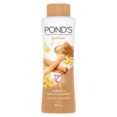 POND'S Sandal Radiance Talcum Powder with Natural Sunscreen – 300g- 69105_img_1
