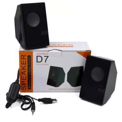 D7 - Multimedia Speaker Mini USB Port Support Computer / laptop / Mobile / TV Card/TV - Mini Speaker_img_0