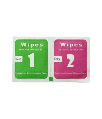 Mobile Screen/Glass Cleaner (Wet & Dry Wipes) Bundle of 25 Set_img_2