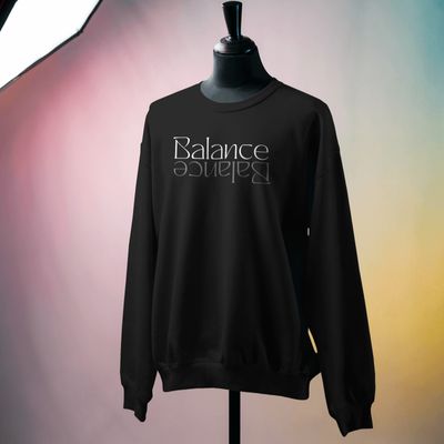 Balance Minimalist Design - Oversized Drop Shoulder Sweatshirt_img_0
