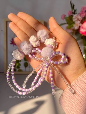 Rice bead purple charm_img_0