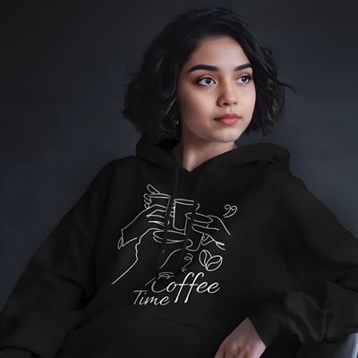 Coffee Time - Oversized Drop Shoulder Hoodie_img_0