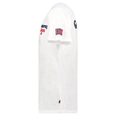 Men's T-shirt Short Sleeve, Round Neck White_img_3