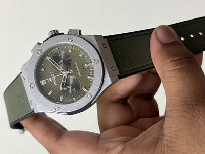 HUBLOT CLASSIC FUSION SILVER CASE GREEN BELT GREEN DIAL V2_img_0